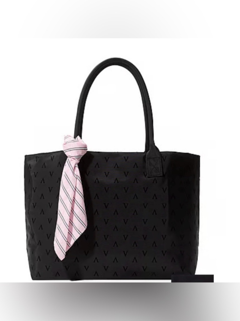 Victoria's Secret Black Tote & Scarf NWT Bag